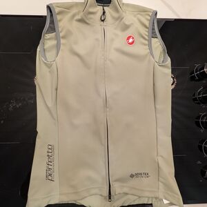 Castelli Men's Olive Cycling Vest with GORE-TEX Infinium